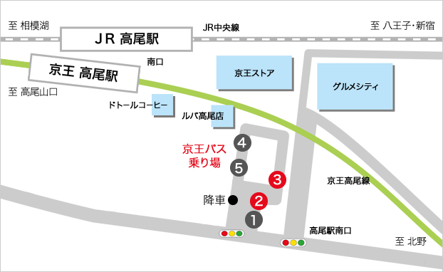 高尾駅バス乗り場