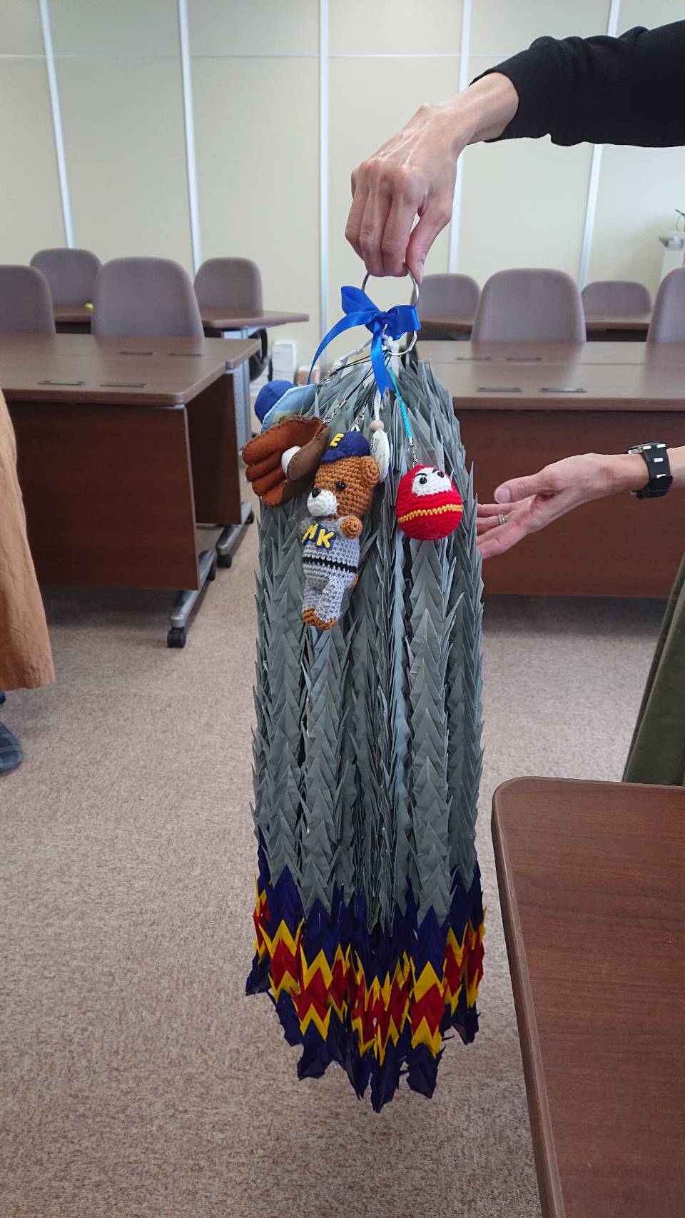 鶴贈呈式の様子