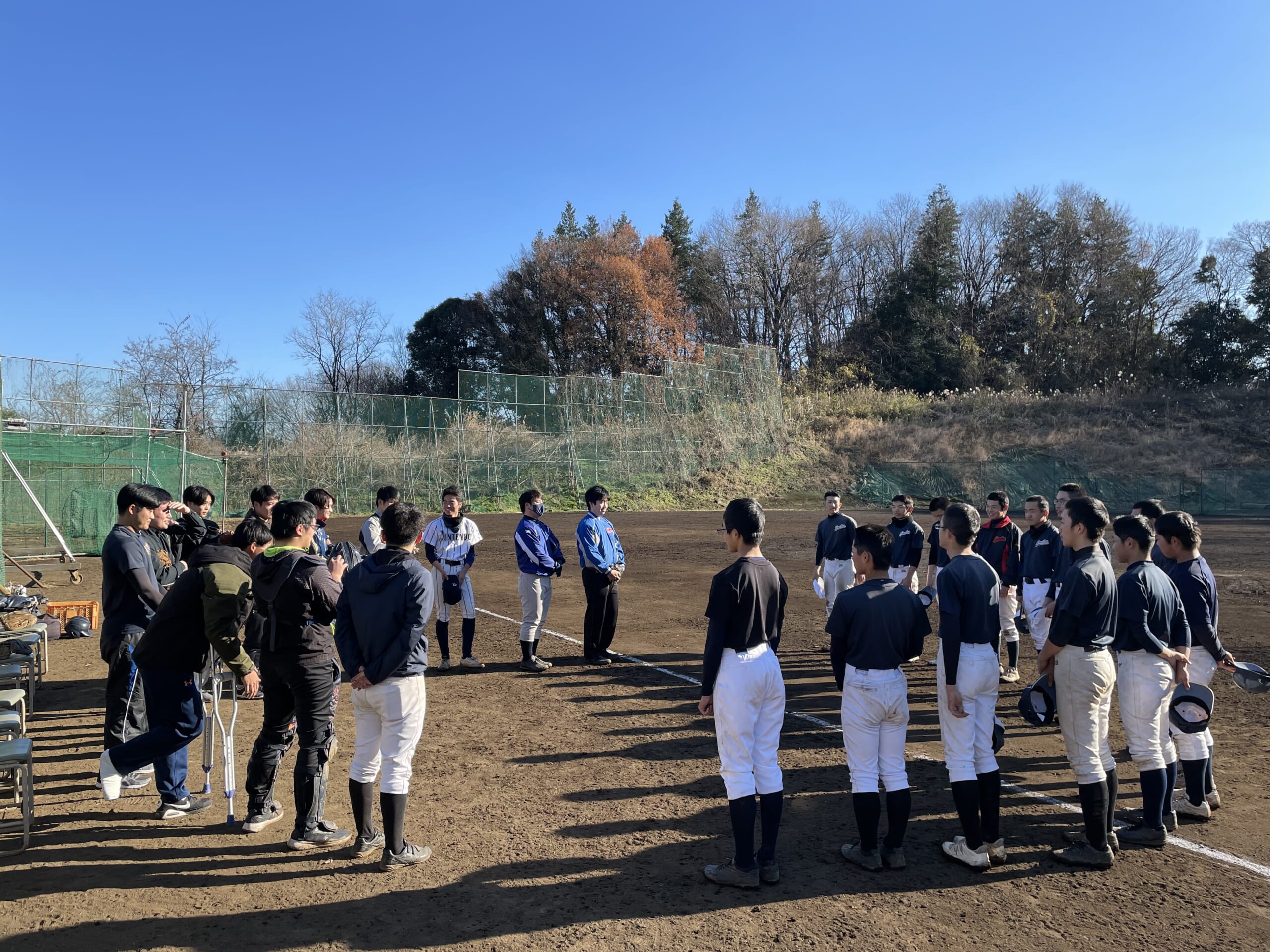 年末のOBとの交流会