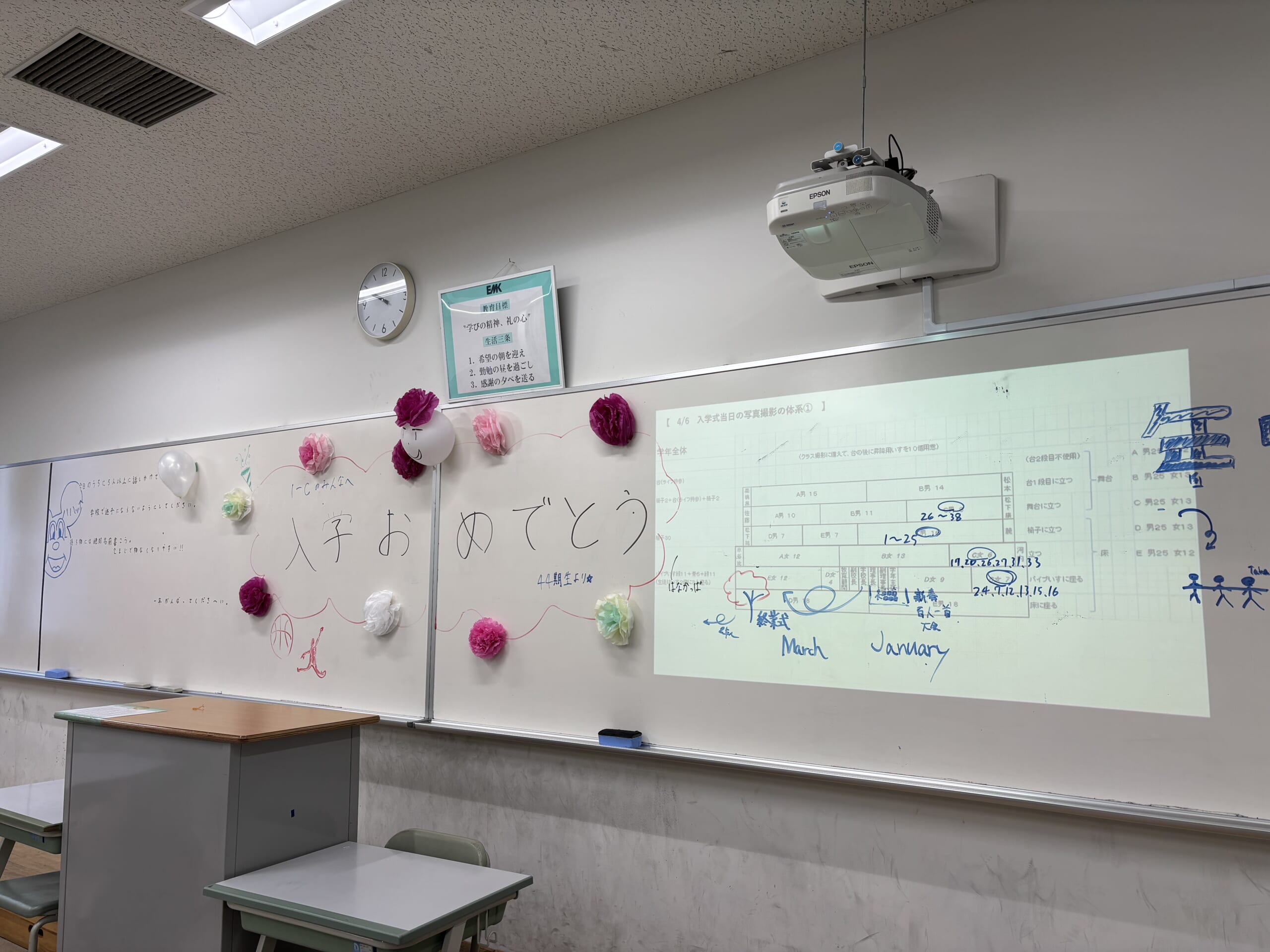 1-C（在校生飾付）